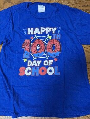Happy 100th Day of School Kids T-Shirt - Blue
